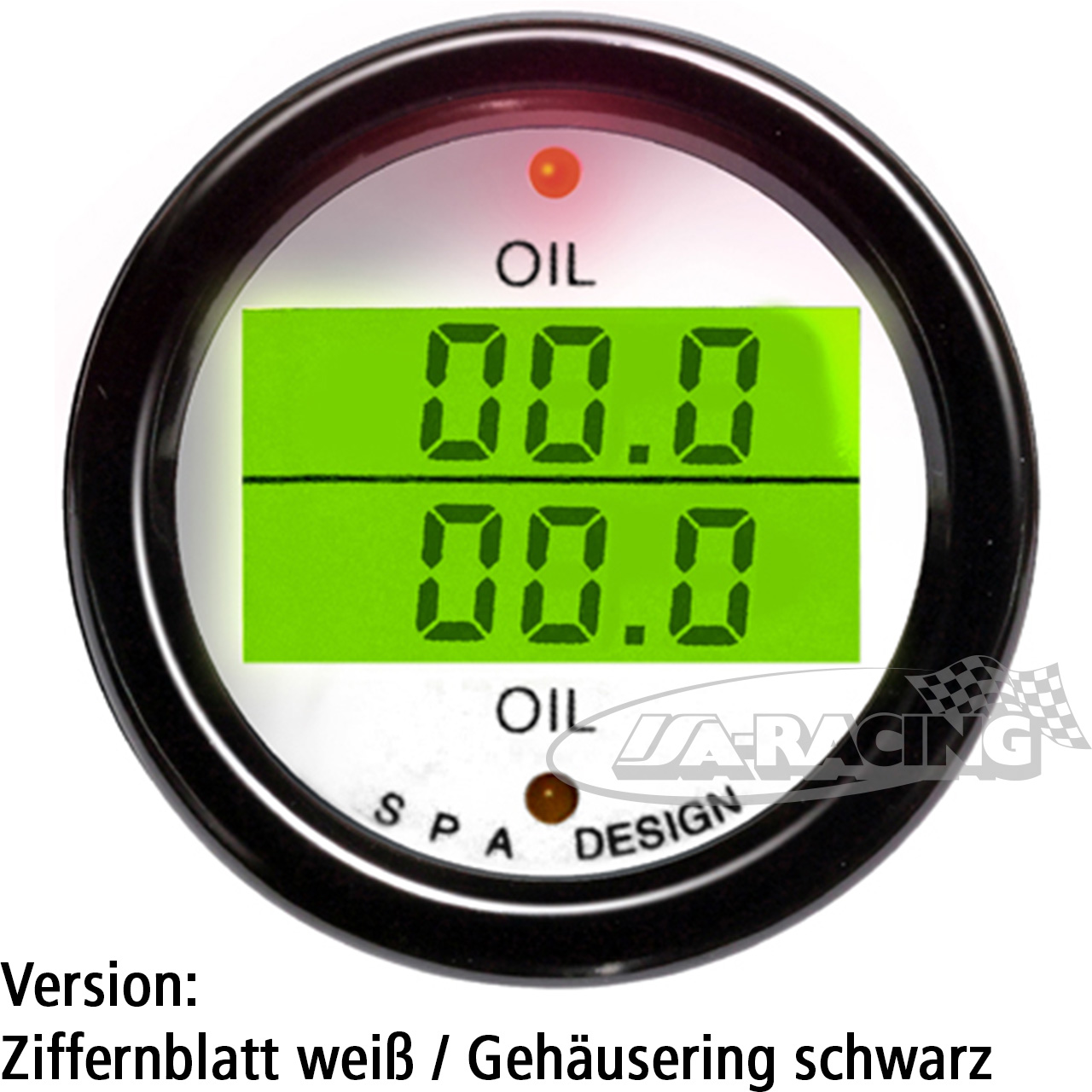Digitale Öltemperaturanzeige 52mm LCD Display 150°C 2 Farbig Weiss Grü